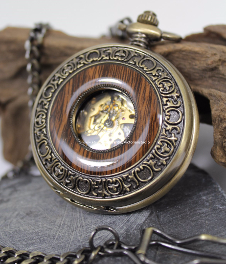 Steampunk pocket on sale watch