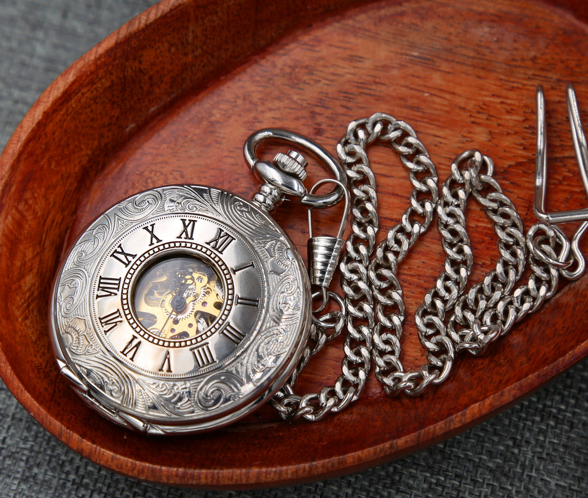 Double hunter pocket watch deals