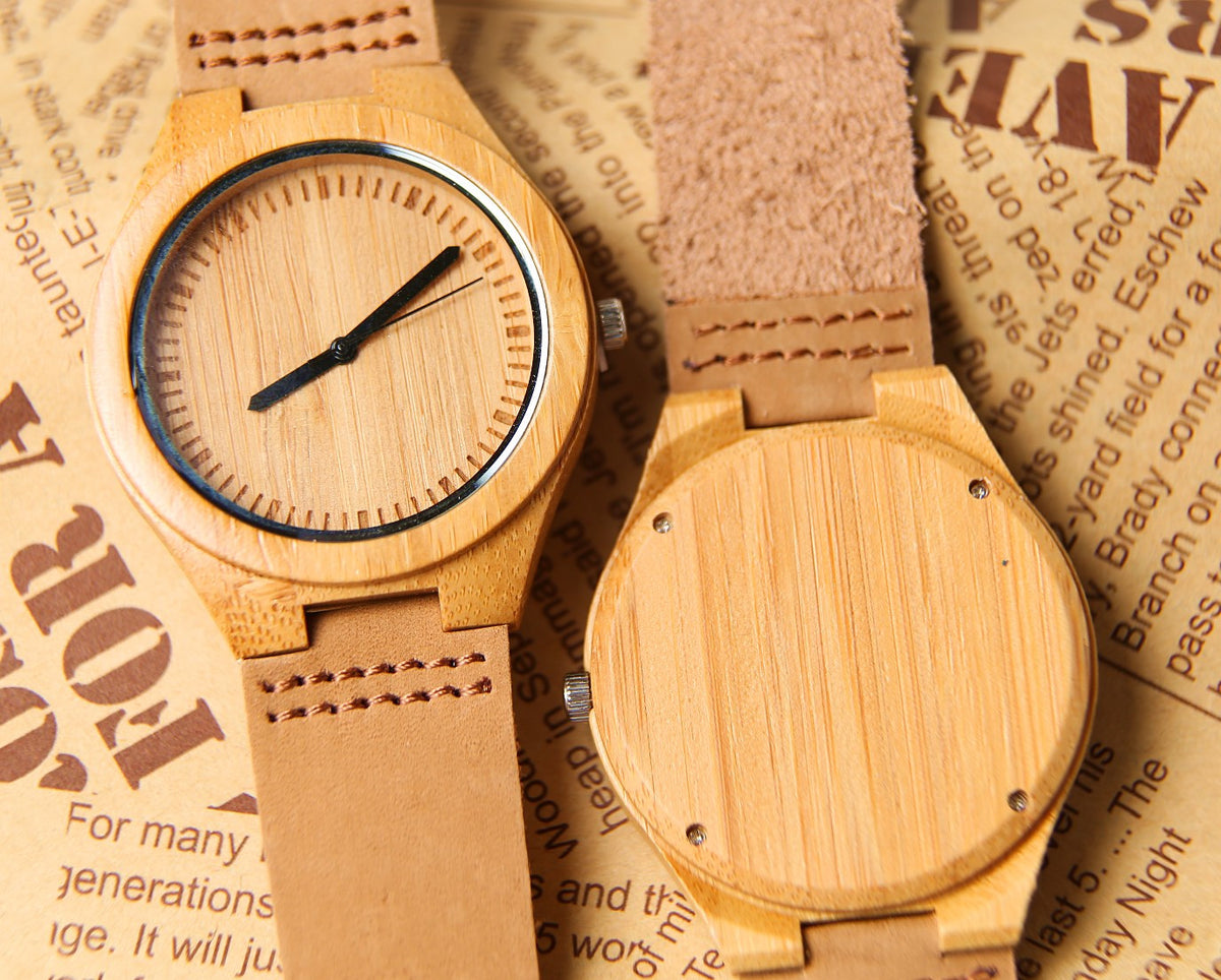 Unisex Wooden Wrist Watch With Engraving Option