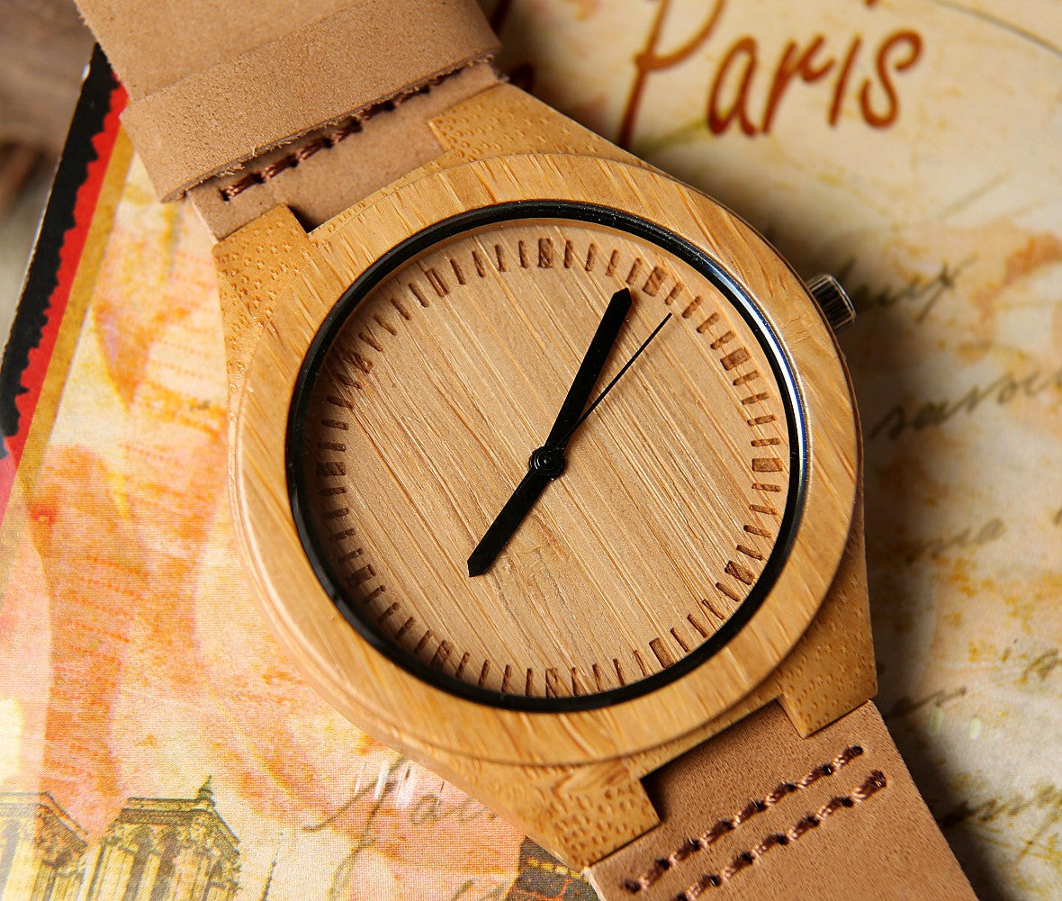 Unisex Wooden Wrist Watch With Engraving Option