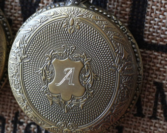Engraved Groomsmen Gift Wedding Gift Antique Bronze 19 Century Quartz Pocket Watch